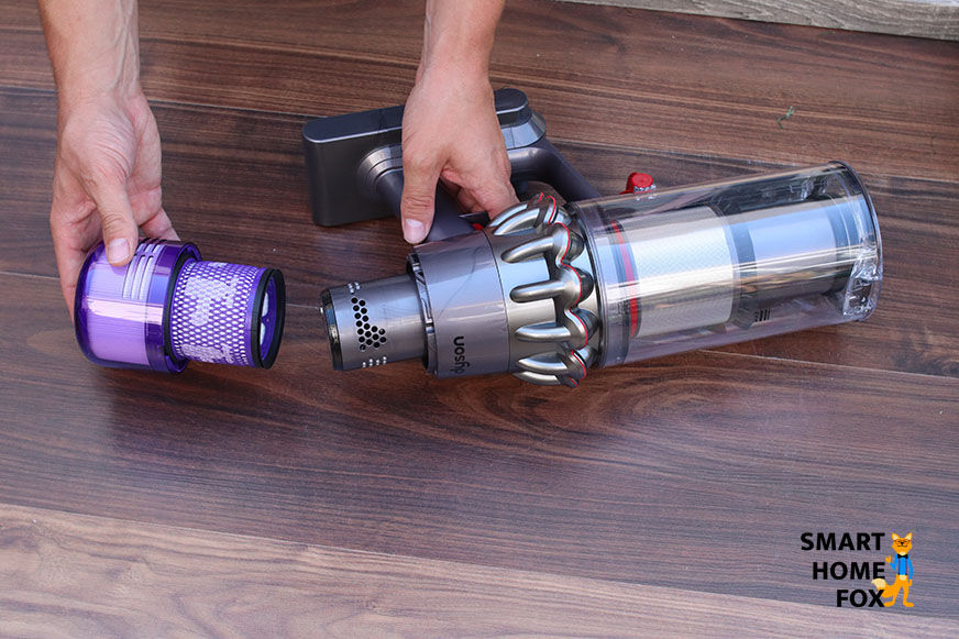 Filter cleaning for the V11